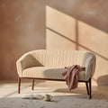 Rune Walnut Loveseat
