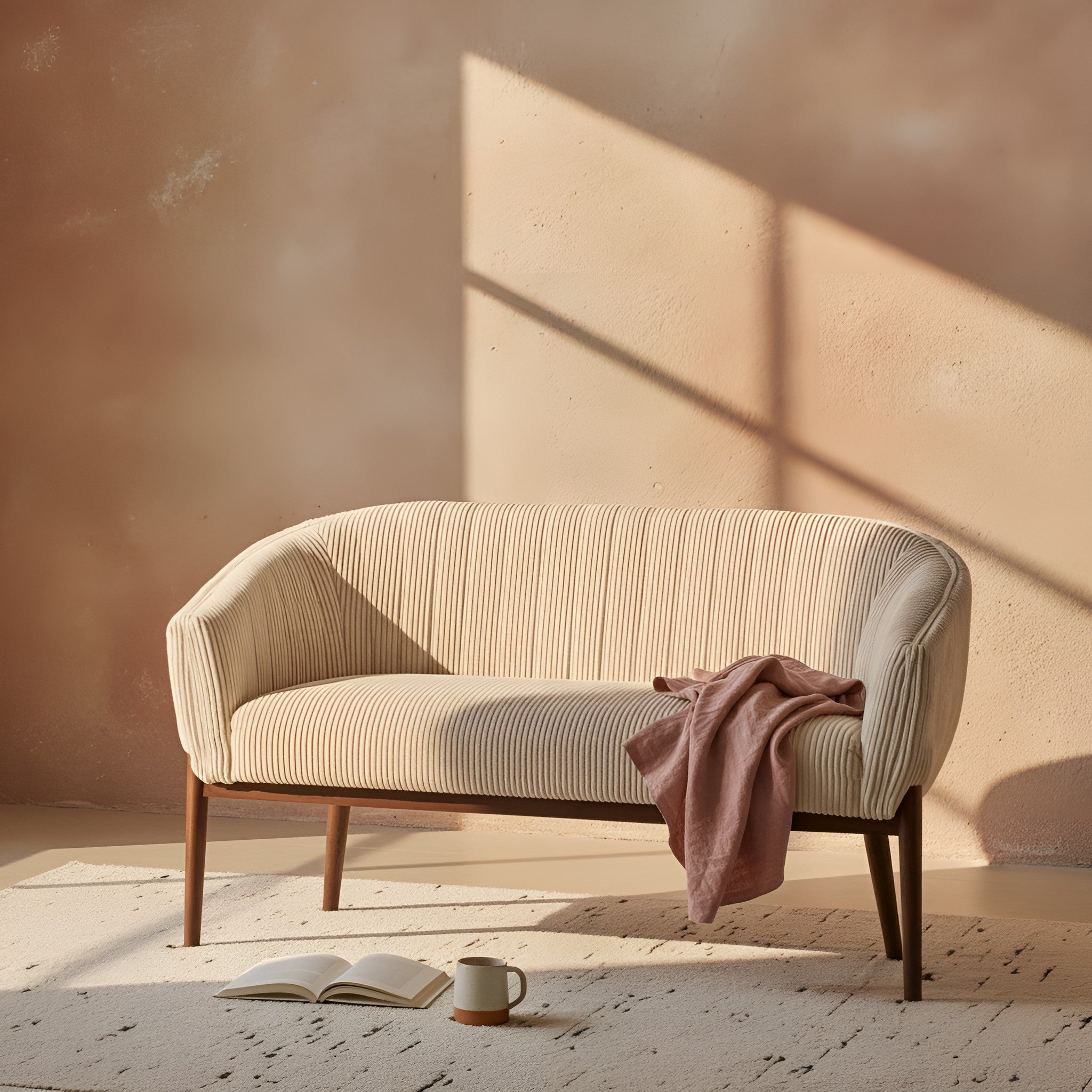 Rune Walnut Loveseat