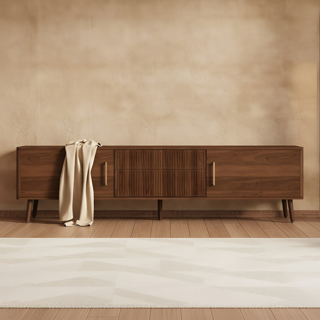 Selma Storage Solid Wood TV Stand