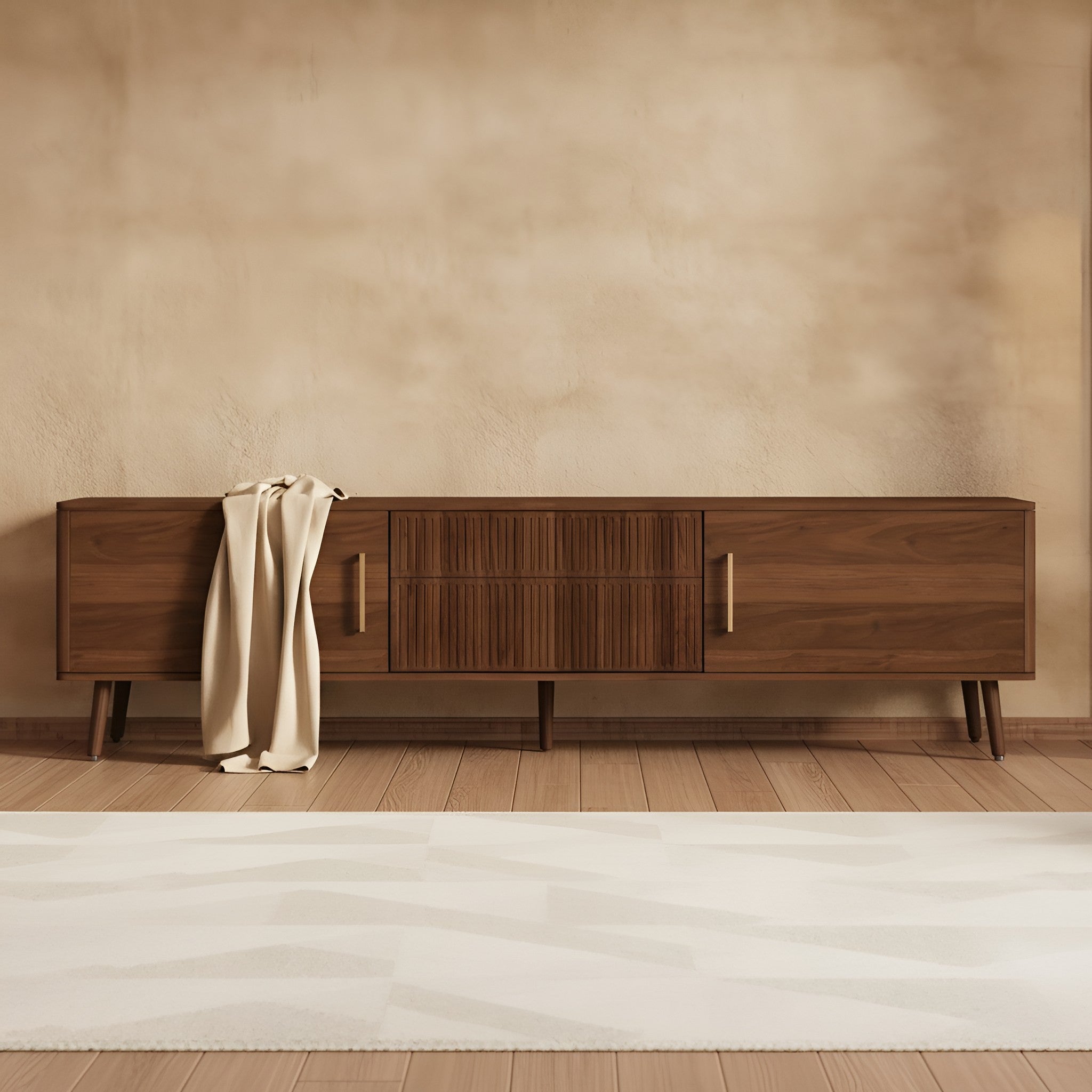 Selma Storage Solid Wood TV Stand