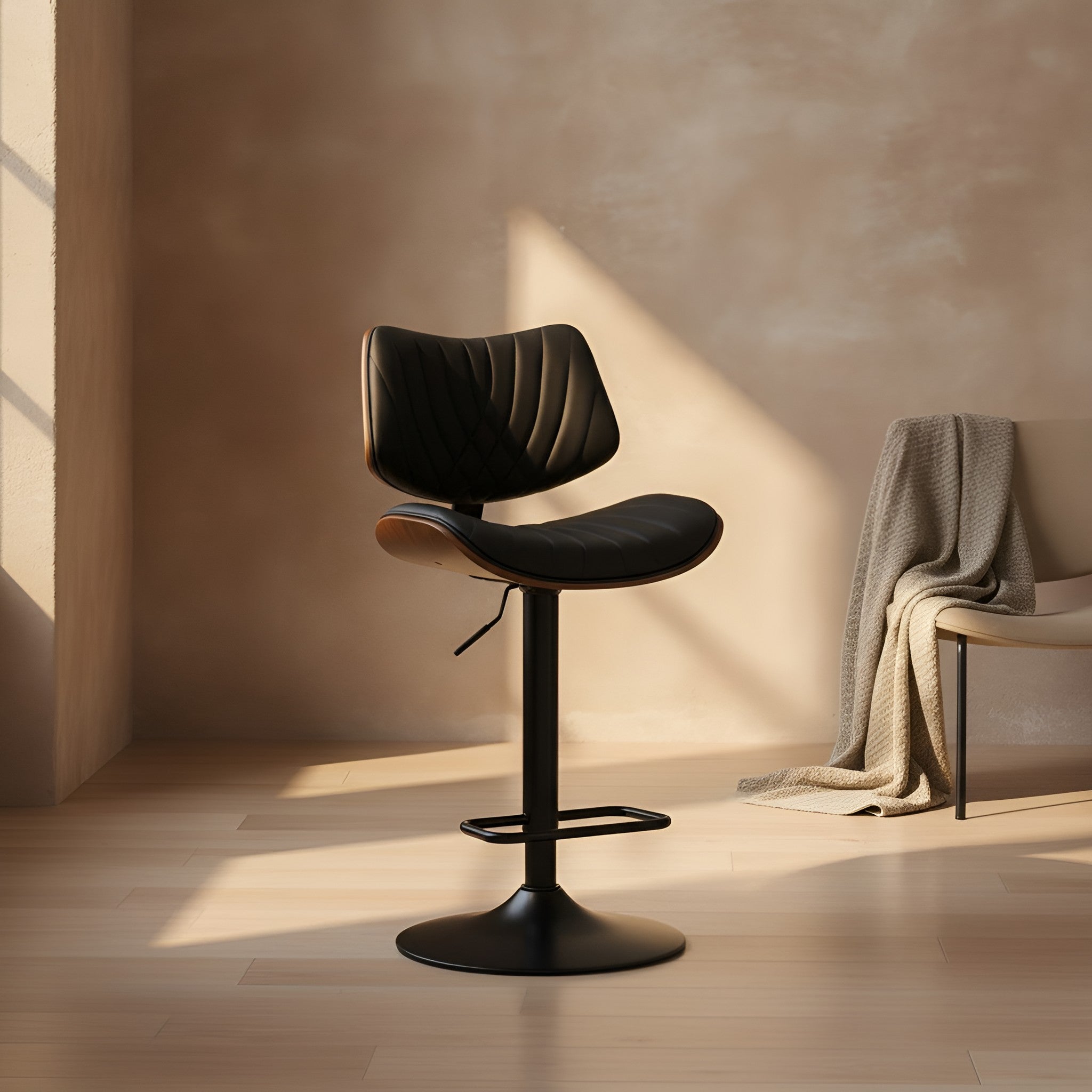 Cleo Swivel Walnut Dining Chair