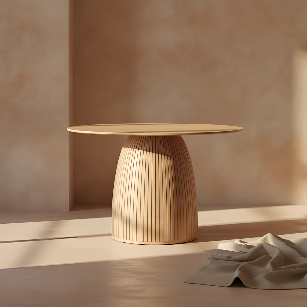 Runa Round Oak Dining Table