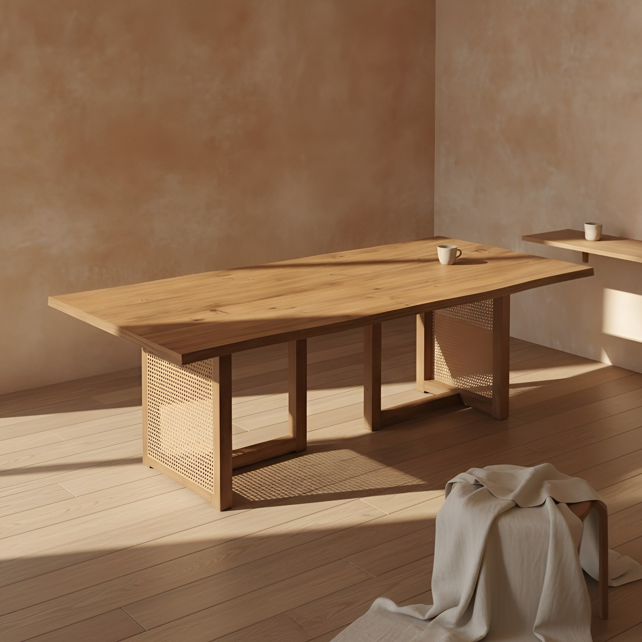 Gjord Rattan Dining Table