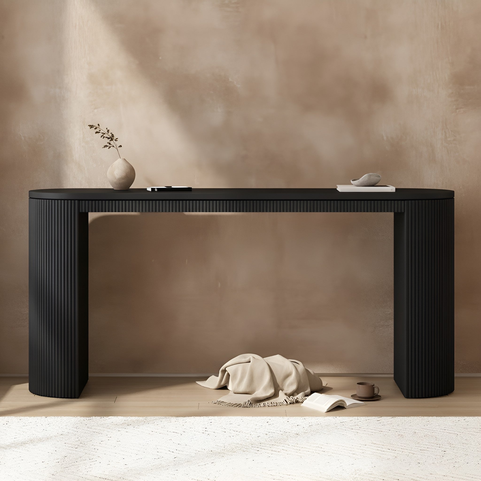 Jenrik Curved Console Table