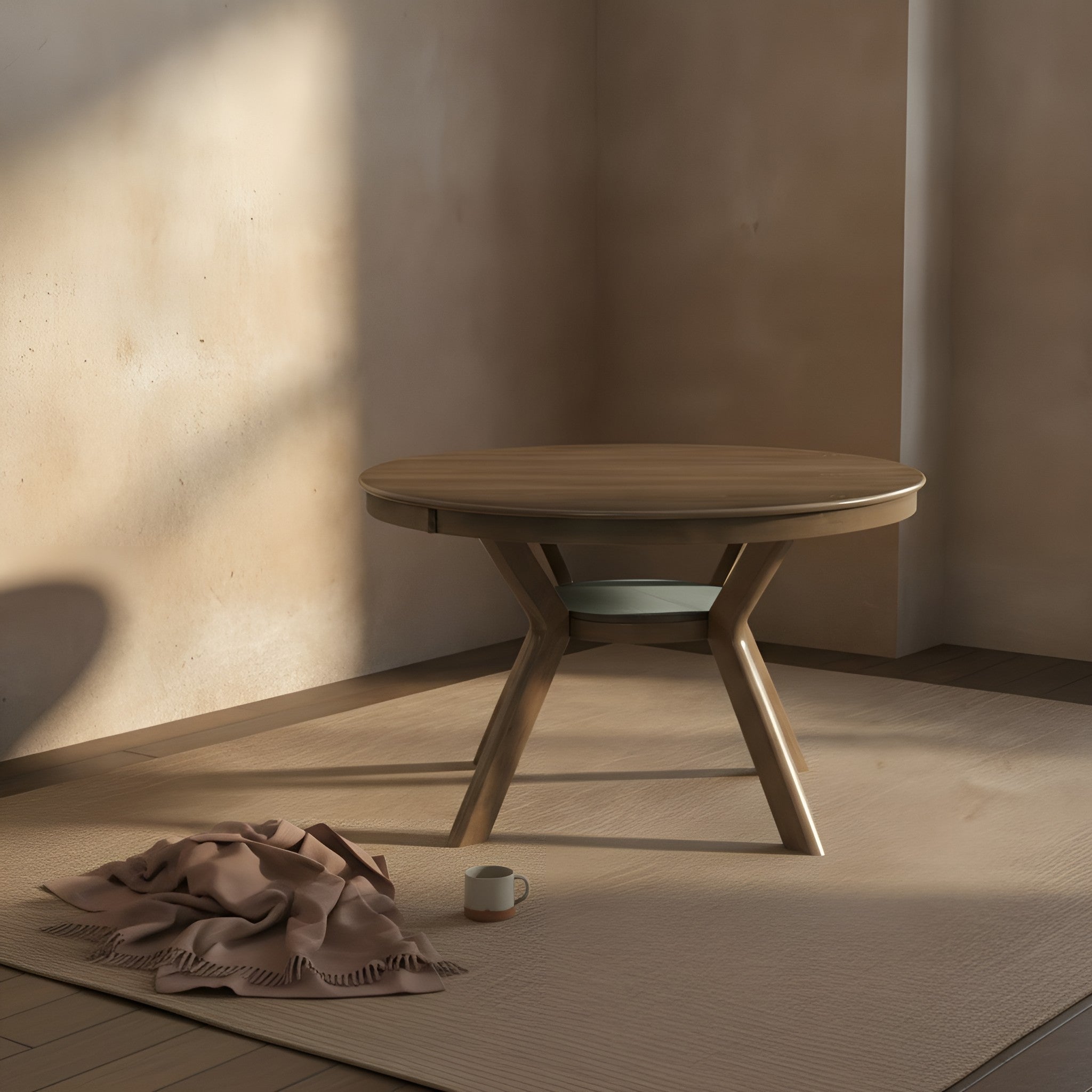 Oddny Round Oak Dining Table