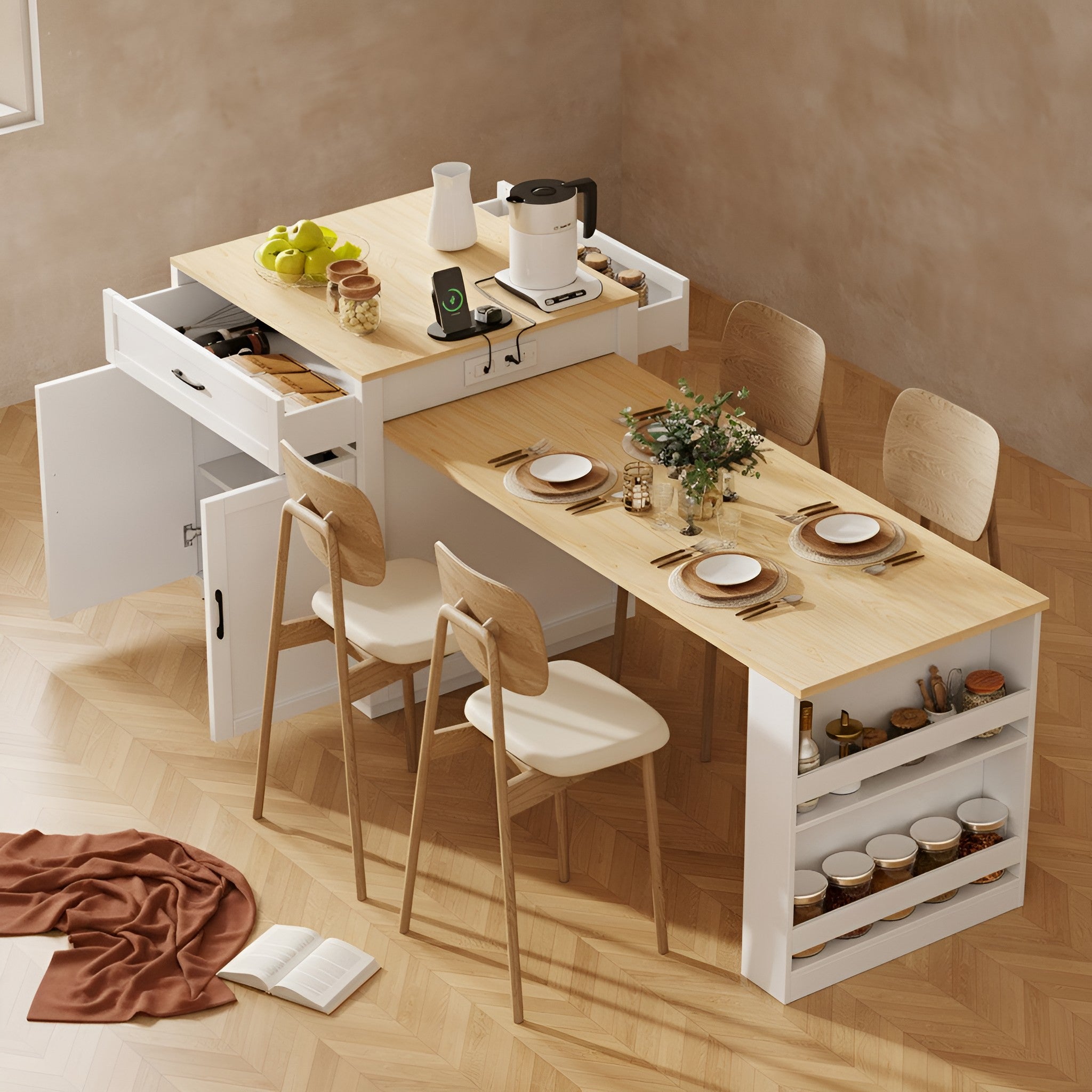 Petra Storage Kitchen Island