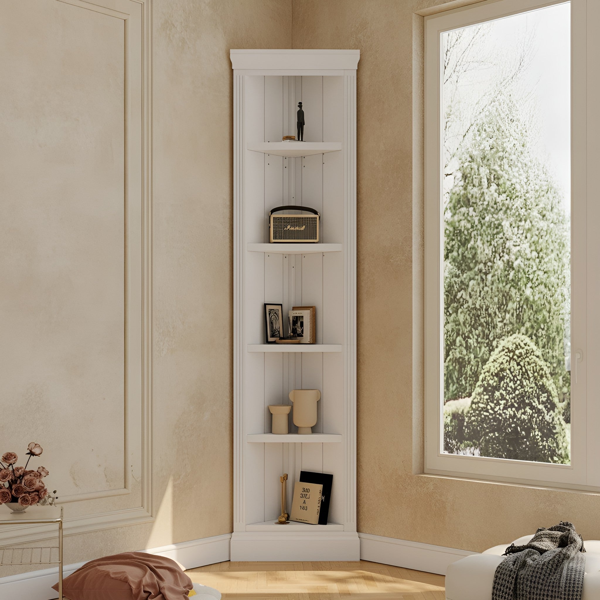 Tyra Storage Solid Wood Bookshelf