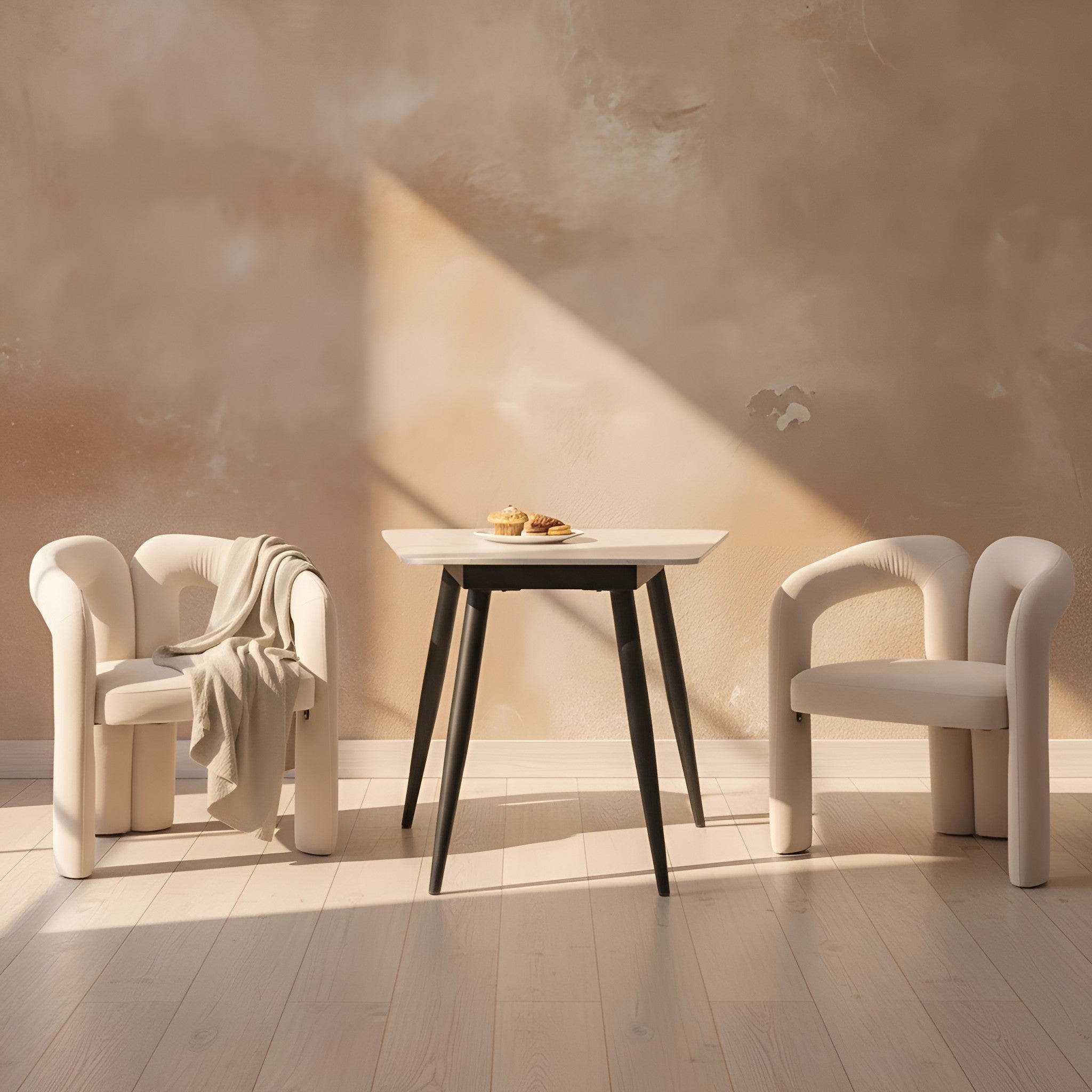 Merete Barrel Velvet Accent Chair