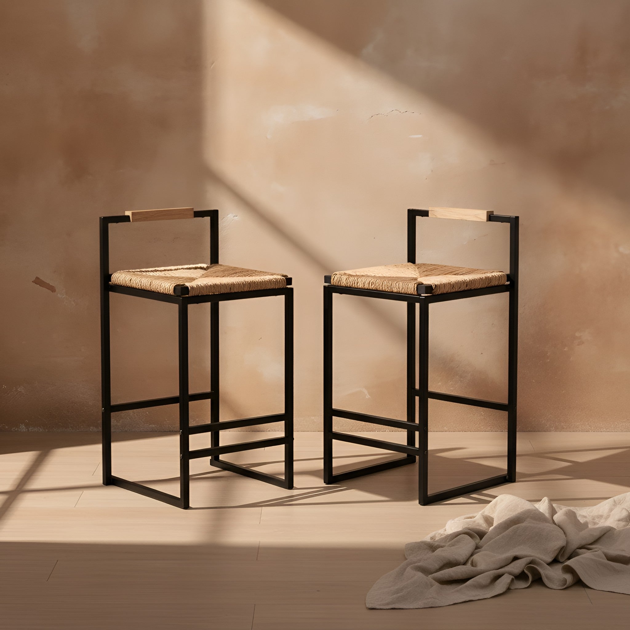 Runa Woven Counter Stool (Set of 2)