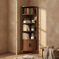 Ase Corner Walnut Bookshelf