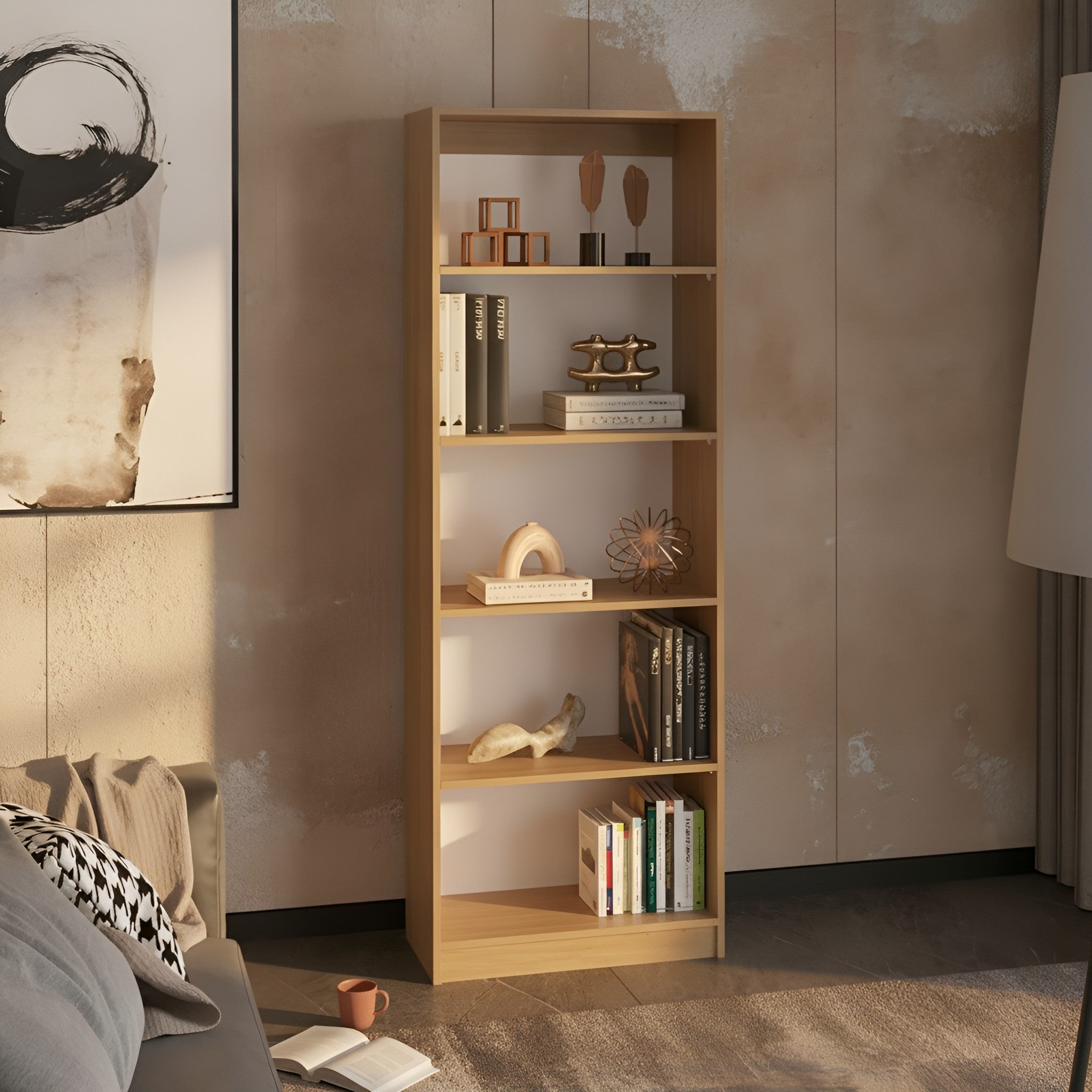 Torbjorn Oak Bookshelf