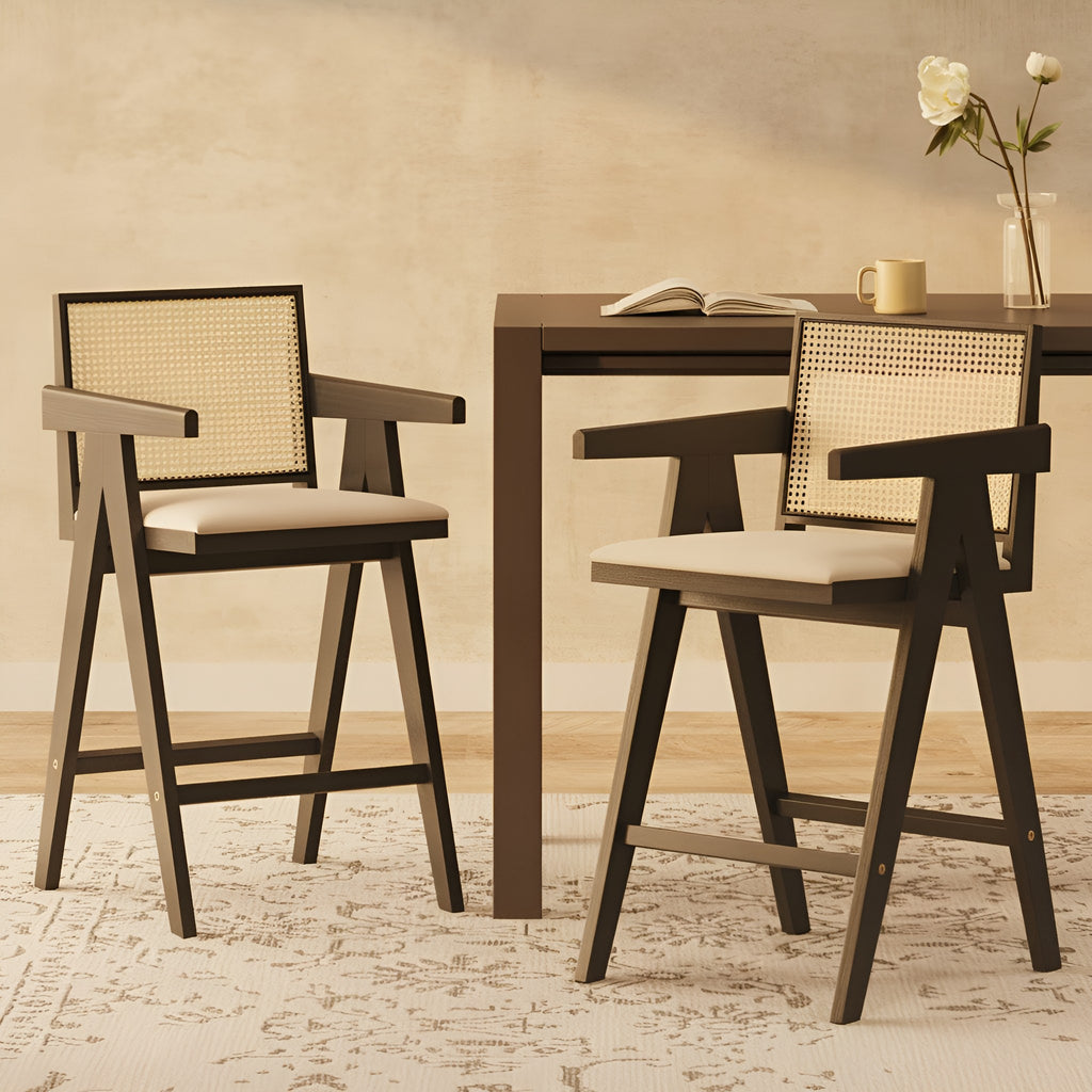 Birger Rattan Bar Stool