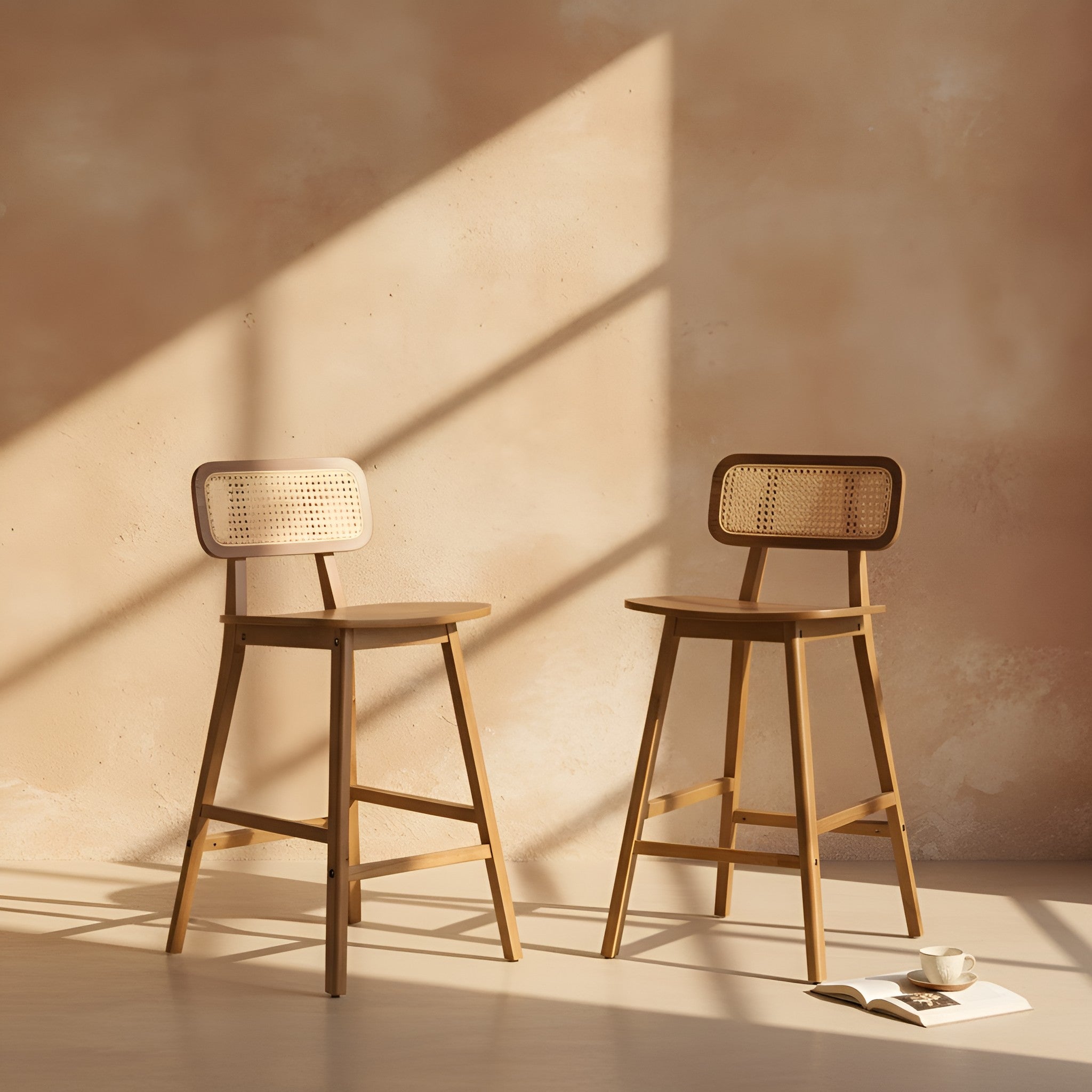 Eirik Walnut Bar Stool (Set of 2)