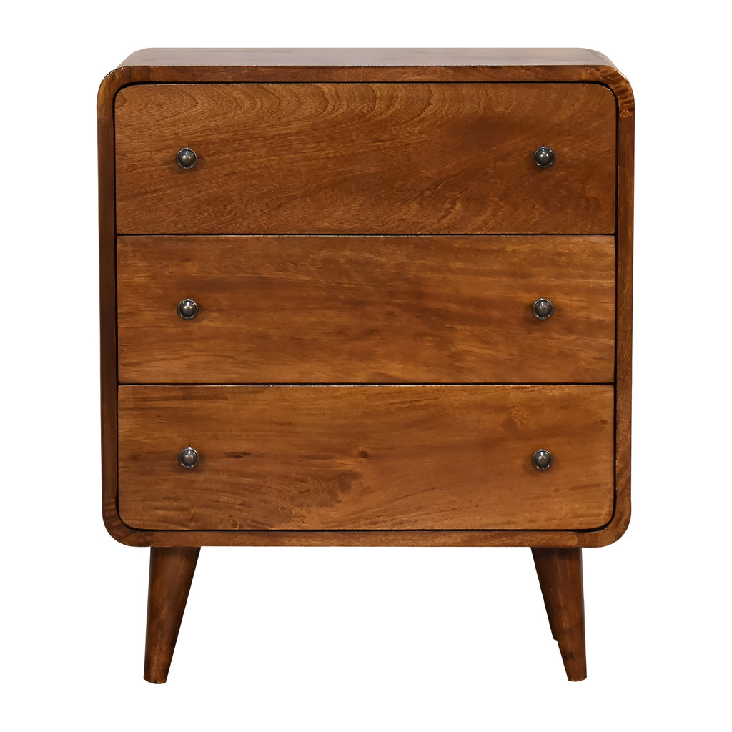 Eik Curved Chest of Drawers