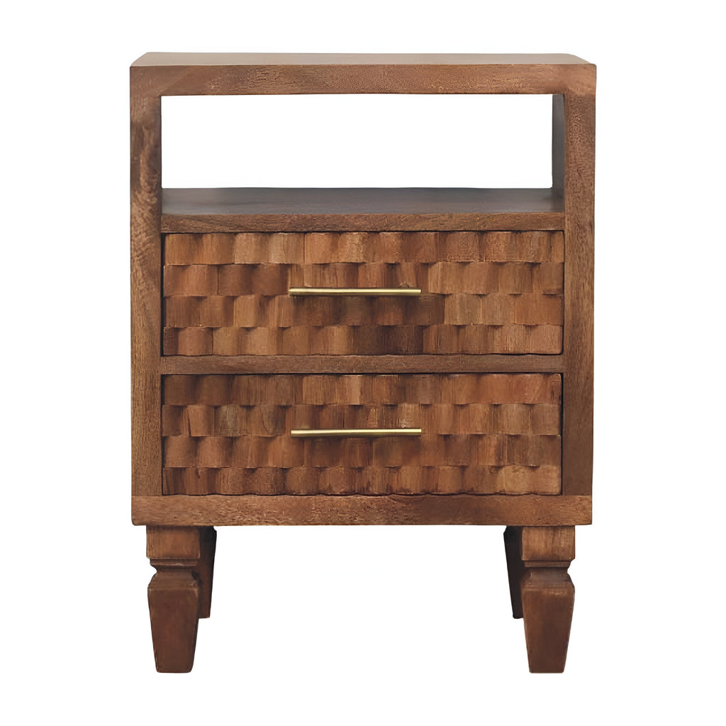 Ragnar Carved Nightstand