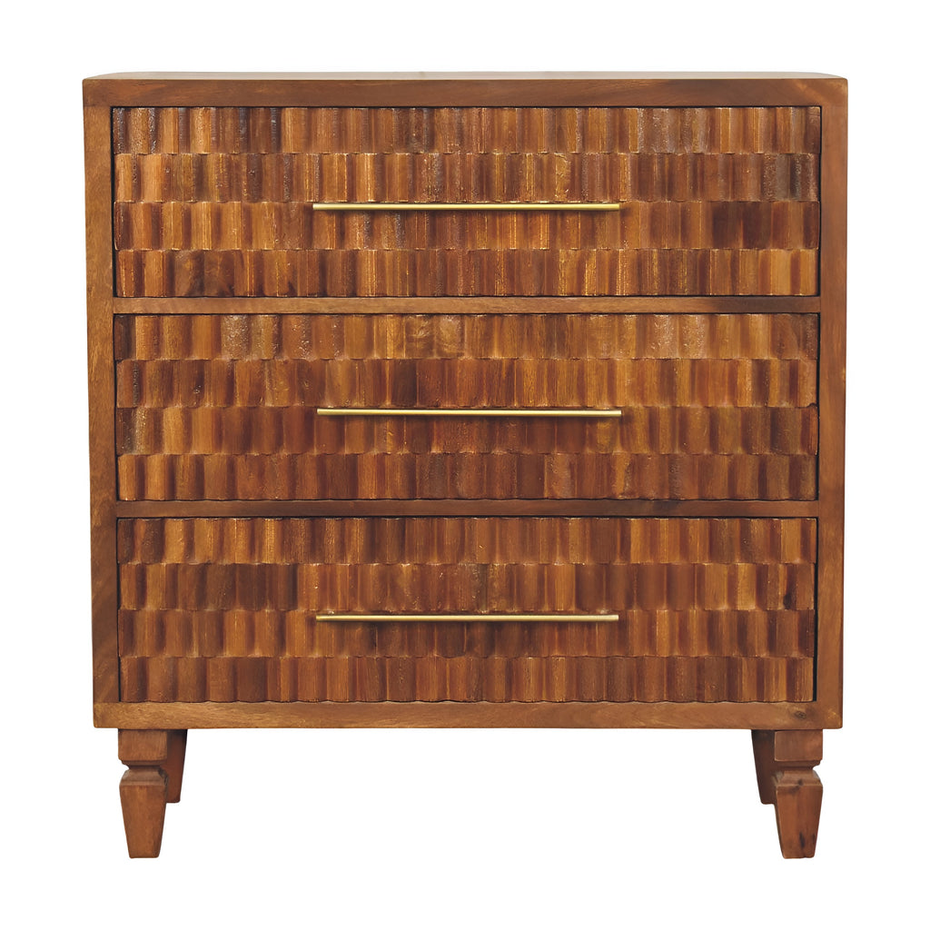 Halvar Carved Chest of Drawers