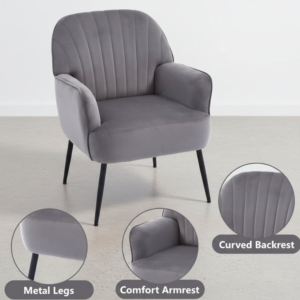 Zelda Velvet Dining Chair