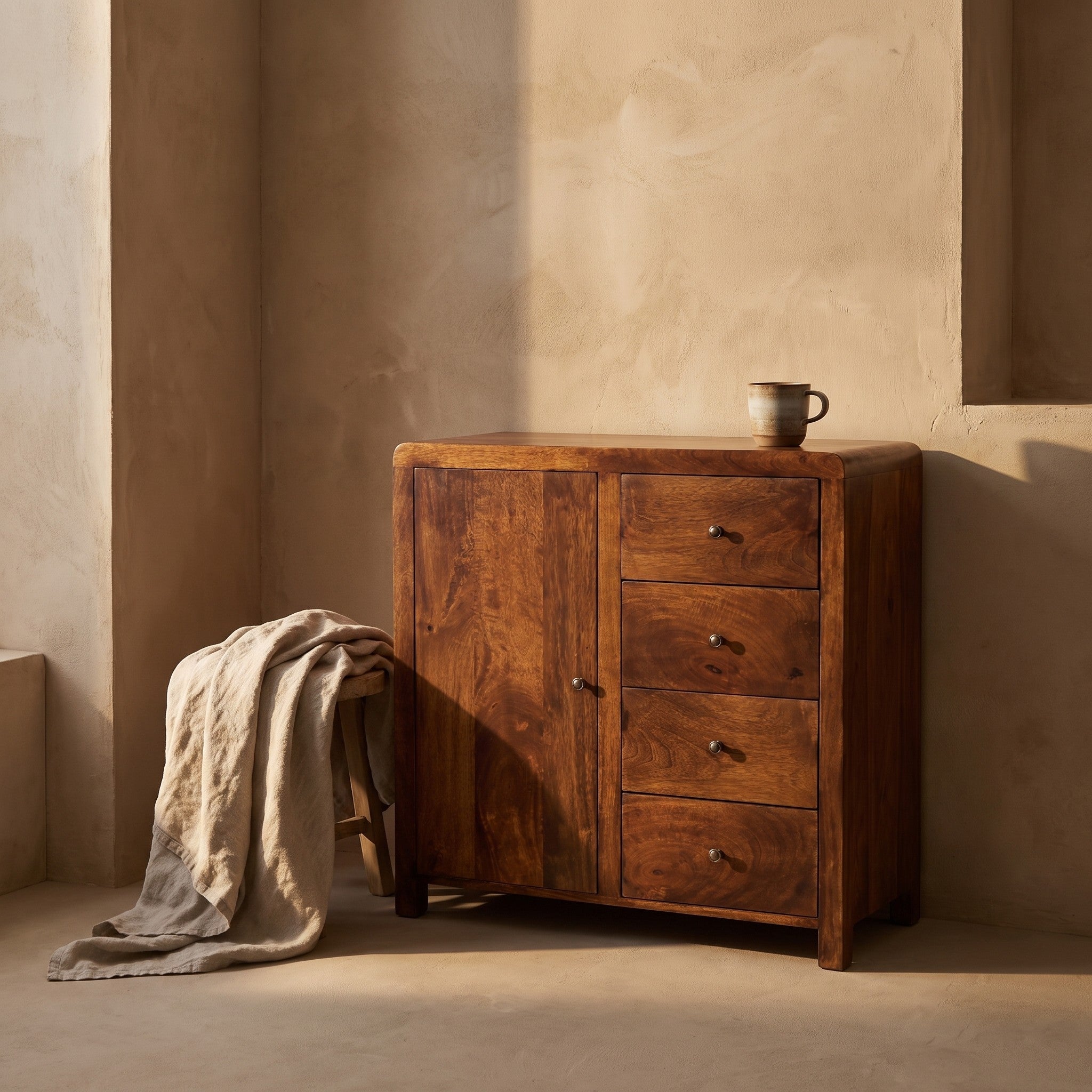 Eik Solid Wood Cabinet
