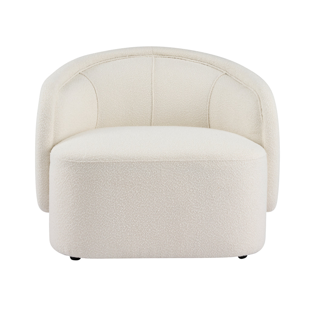 Liv Curved Boucle Accent Chair