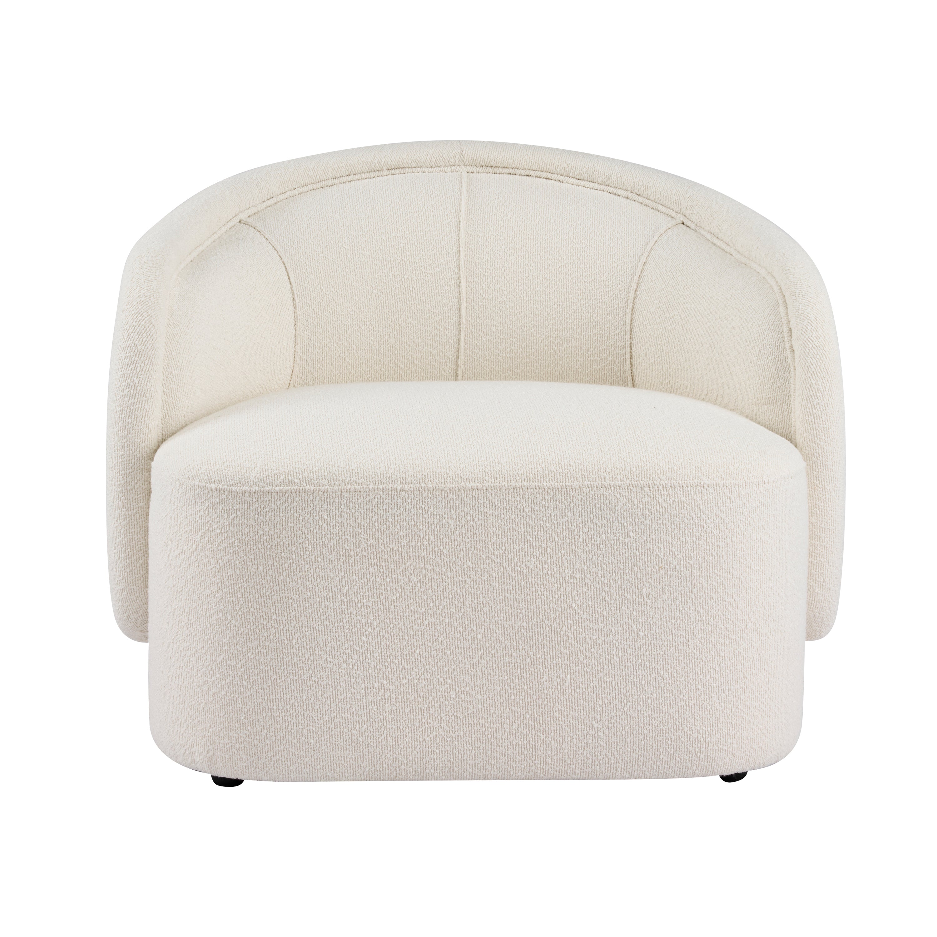 Liv Curved Boucle Accent Chair