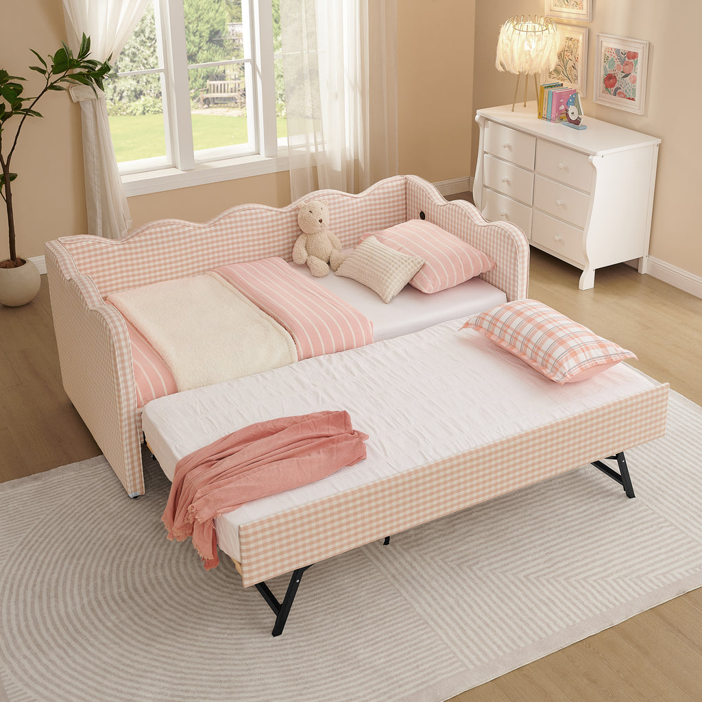 Hege Linen Twin Bed Frame
