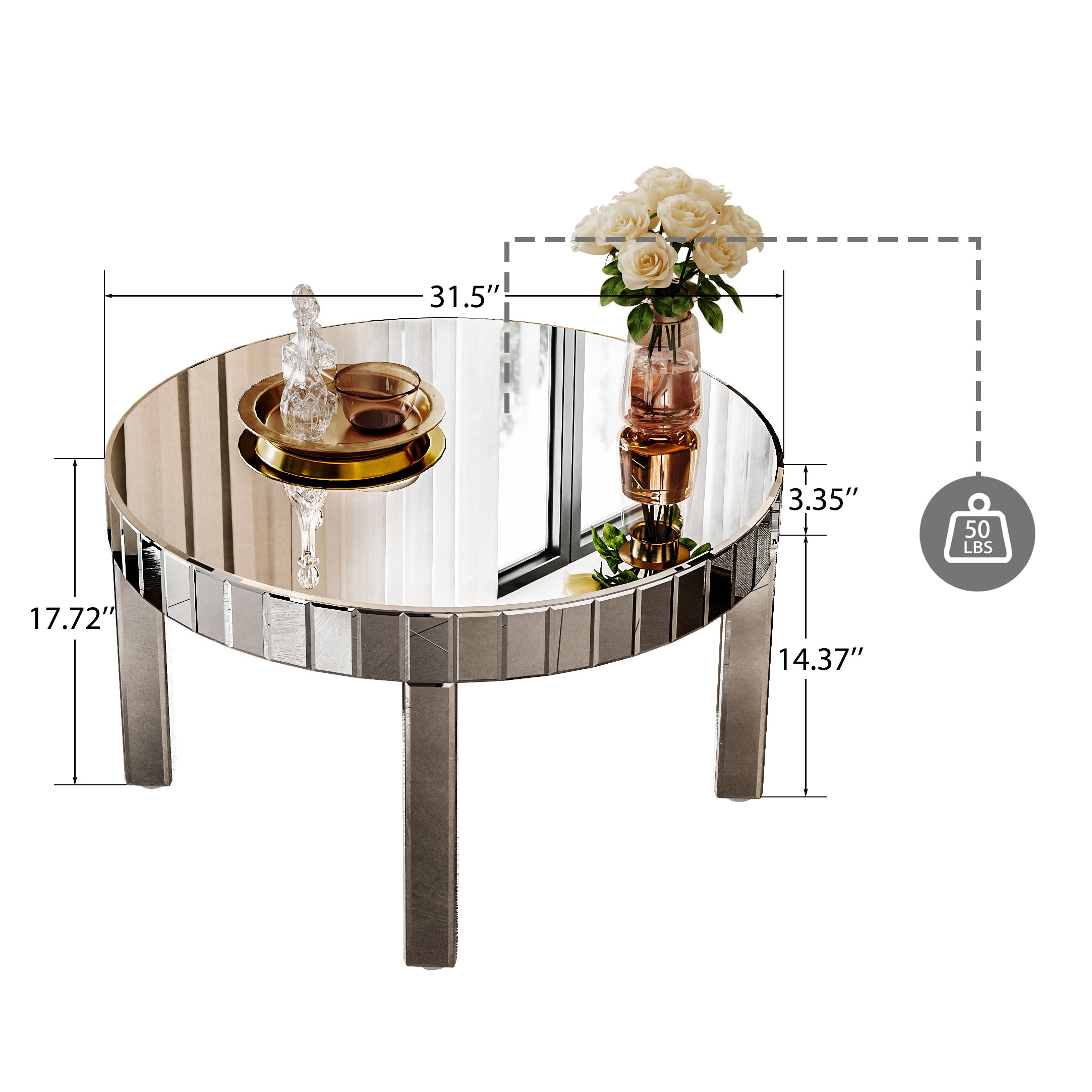 Vera Fluted Coffee Table