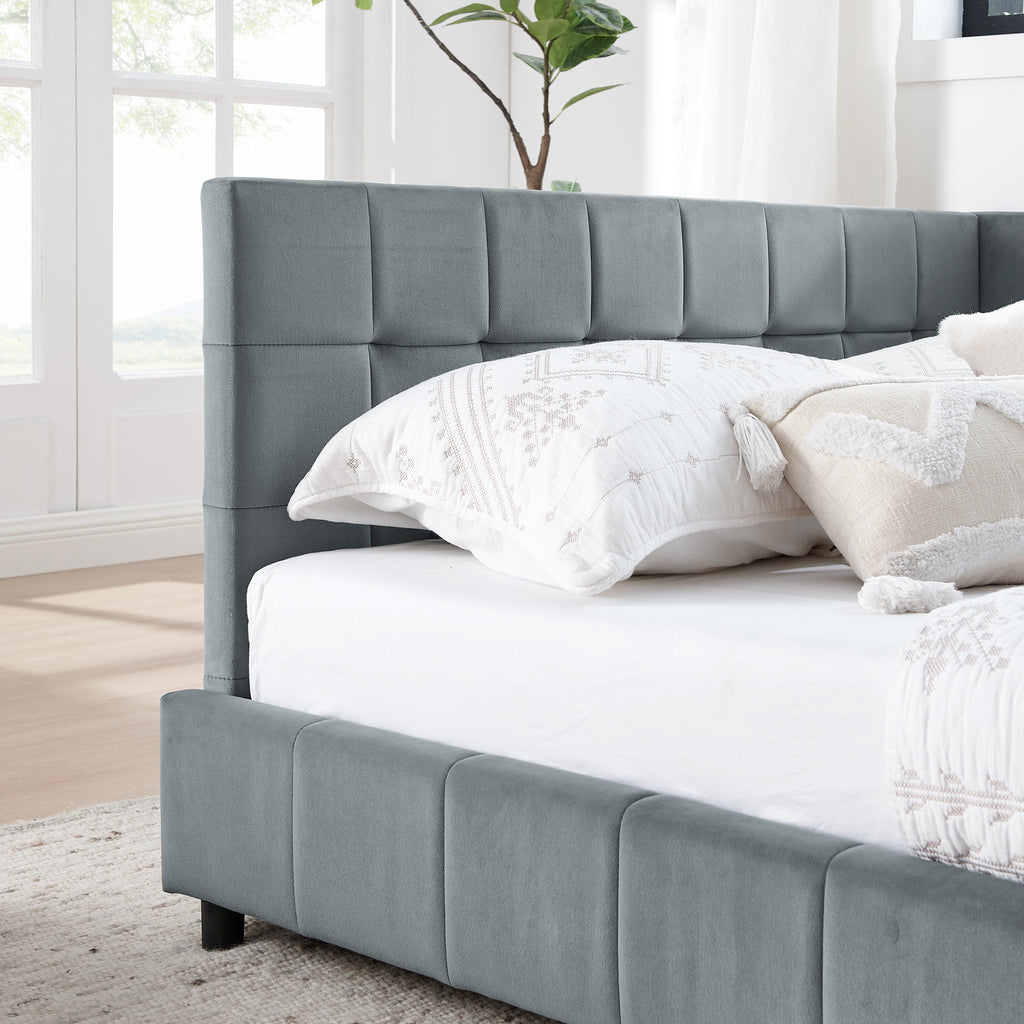 Gerd Velvet Full Bed Frame