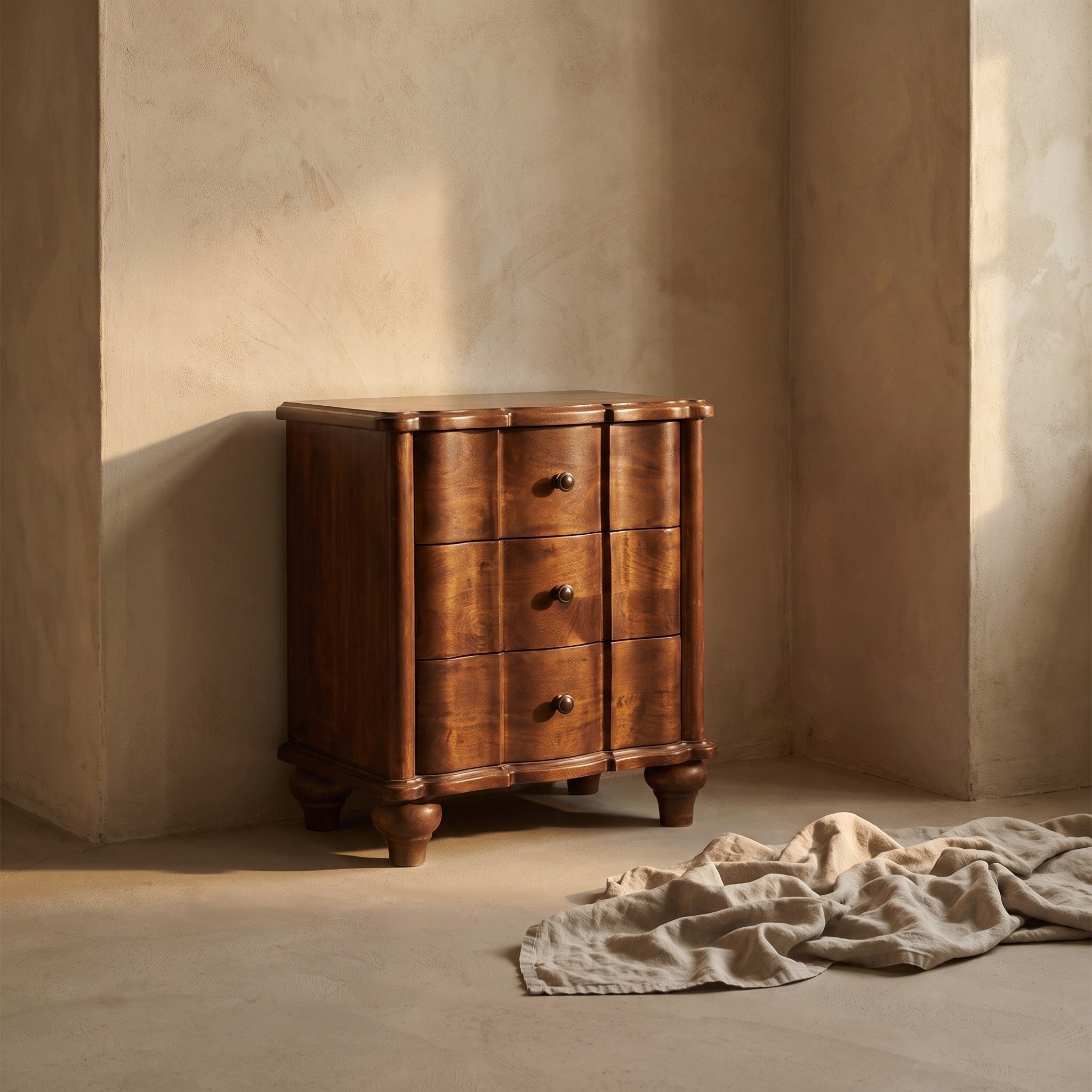 Kolgrim Solid Wood Nightstand