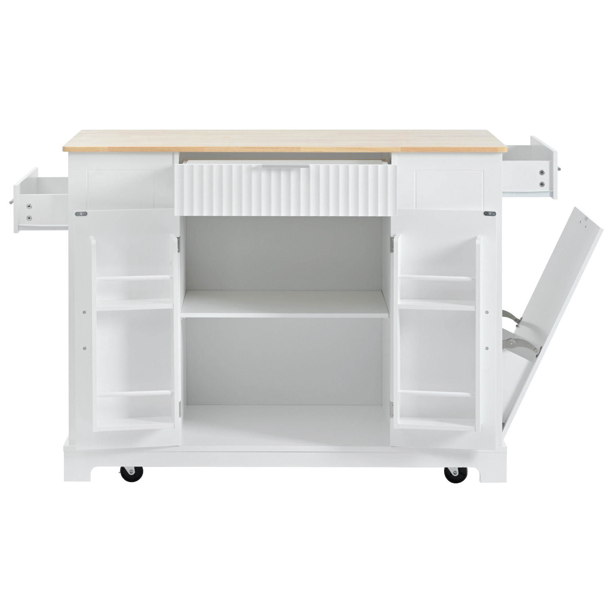 Ulrik Fluted Kitchen Island