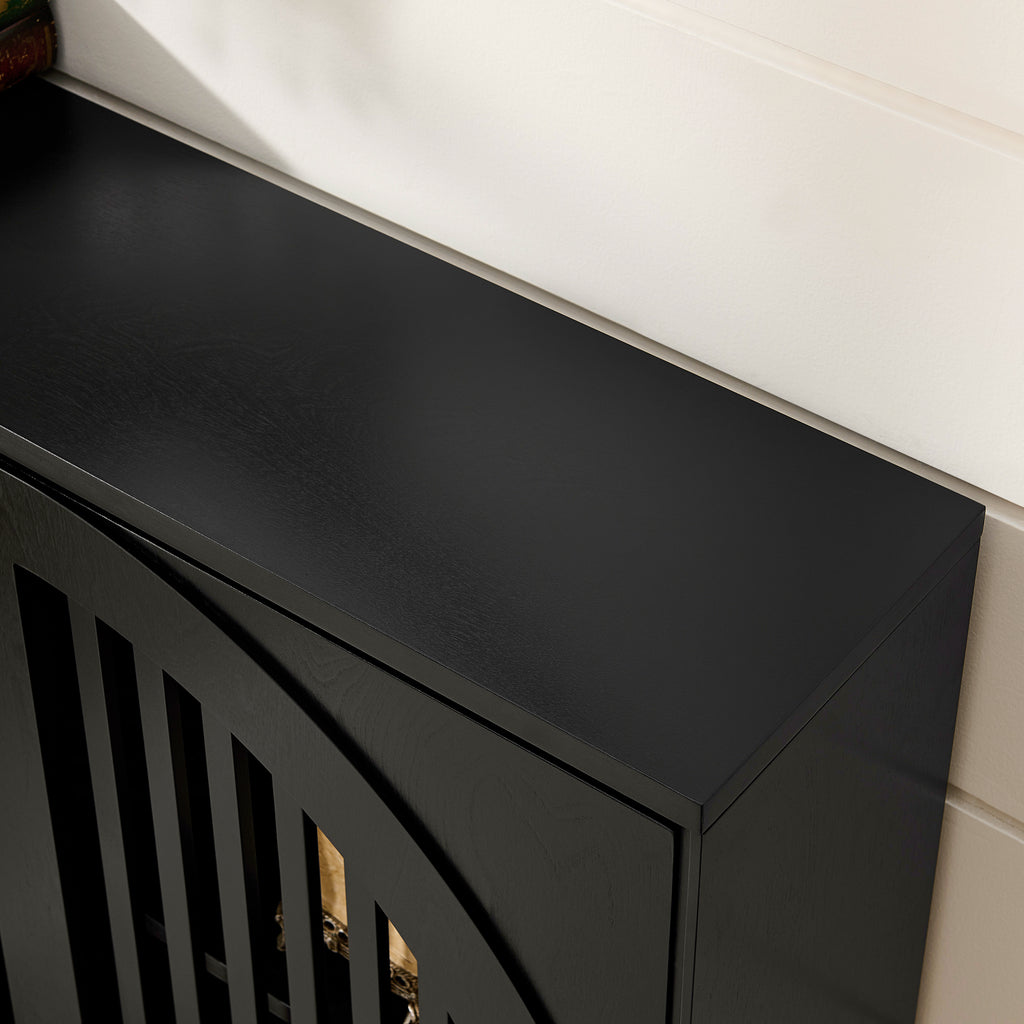 Rikke Fluted Solid Wood Cabinet