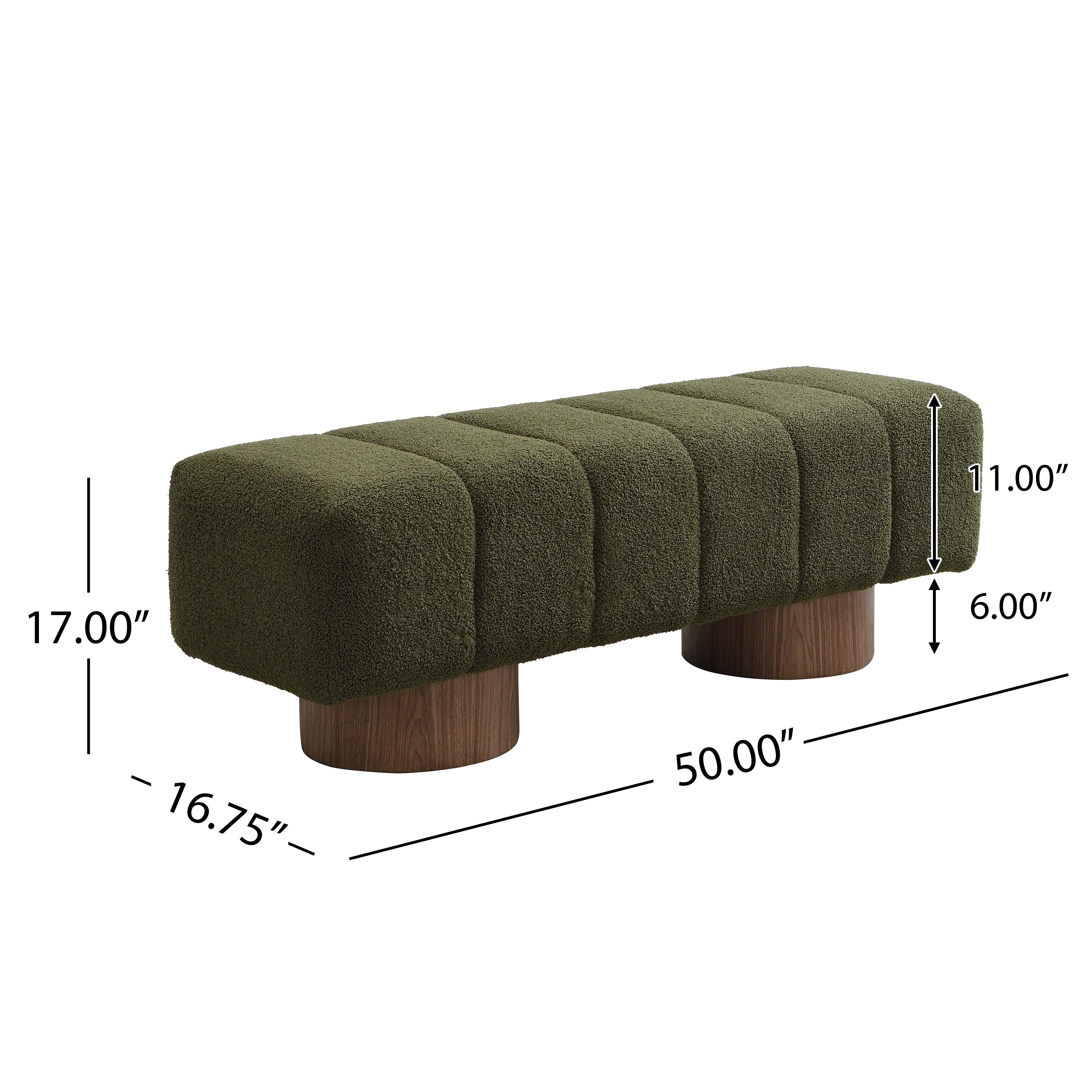 Birgit Boucle Bench