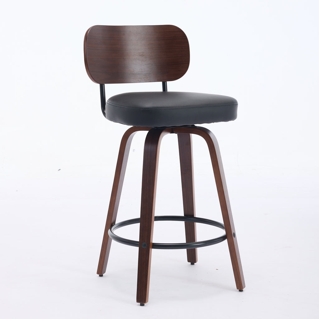 Aina Swivel Walnut Dining Chair