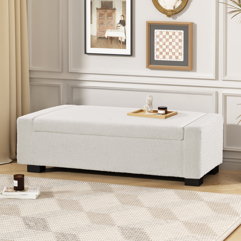 Jeppe Storage Boucle Ottoman