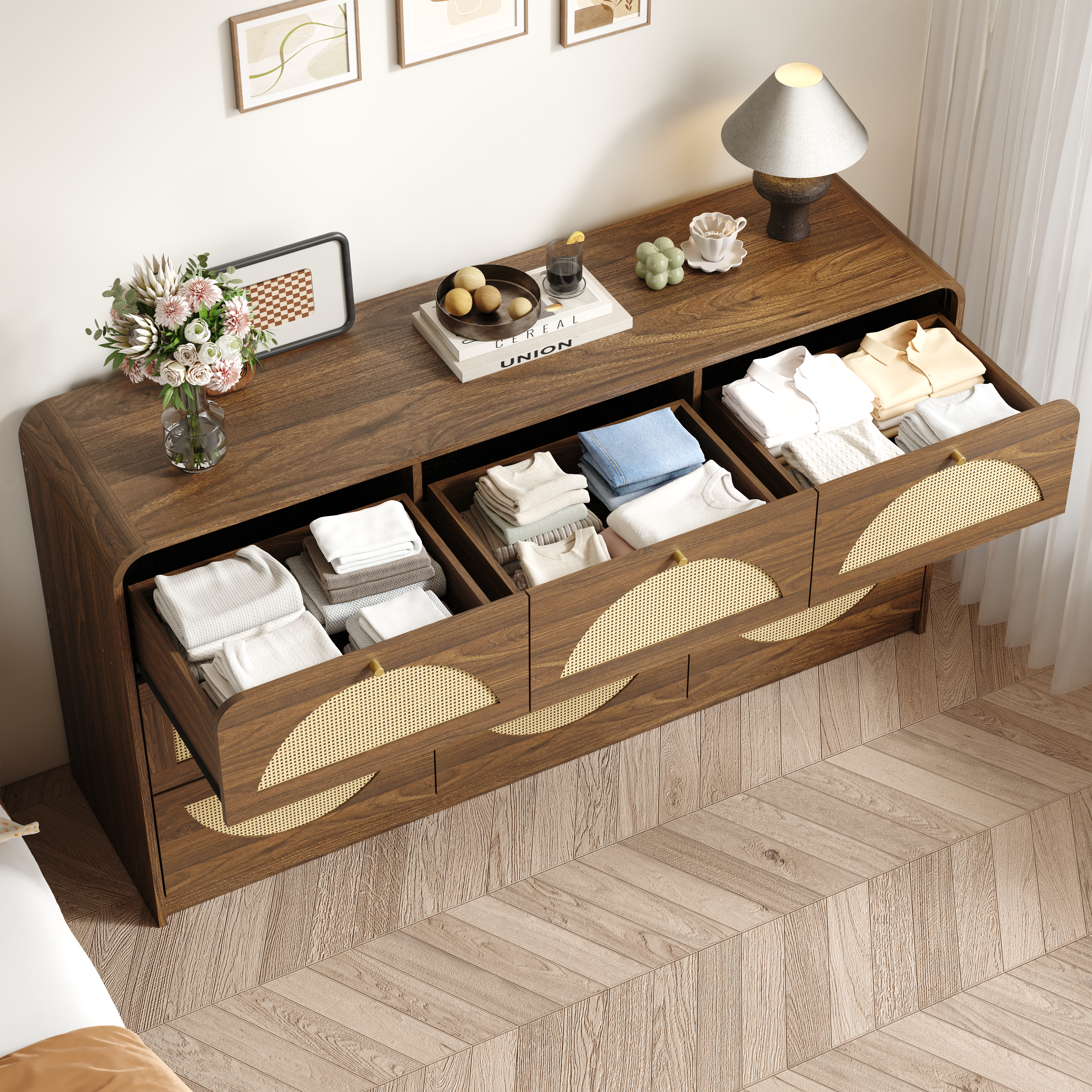 Hilde Storage Walnut Sideboard