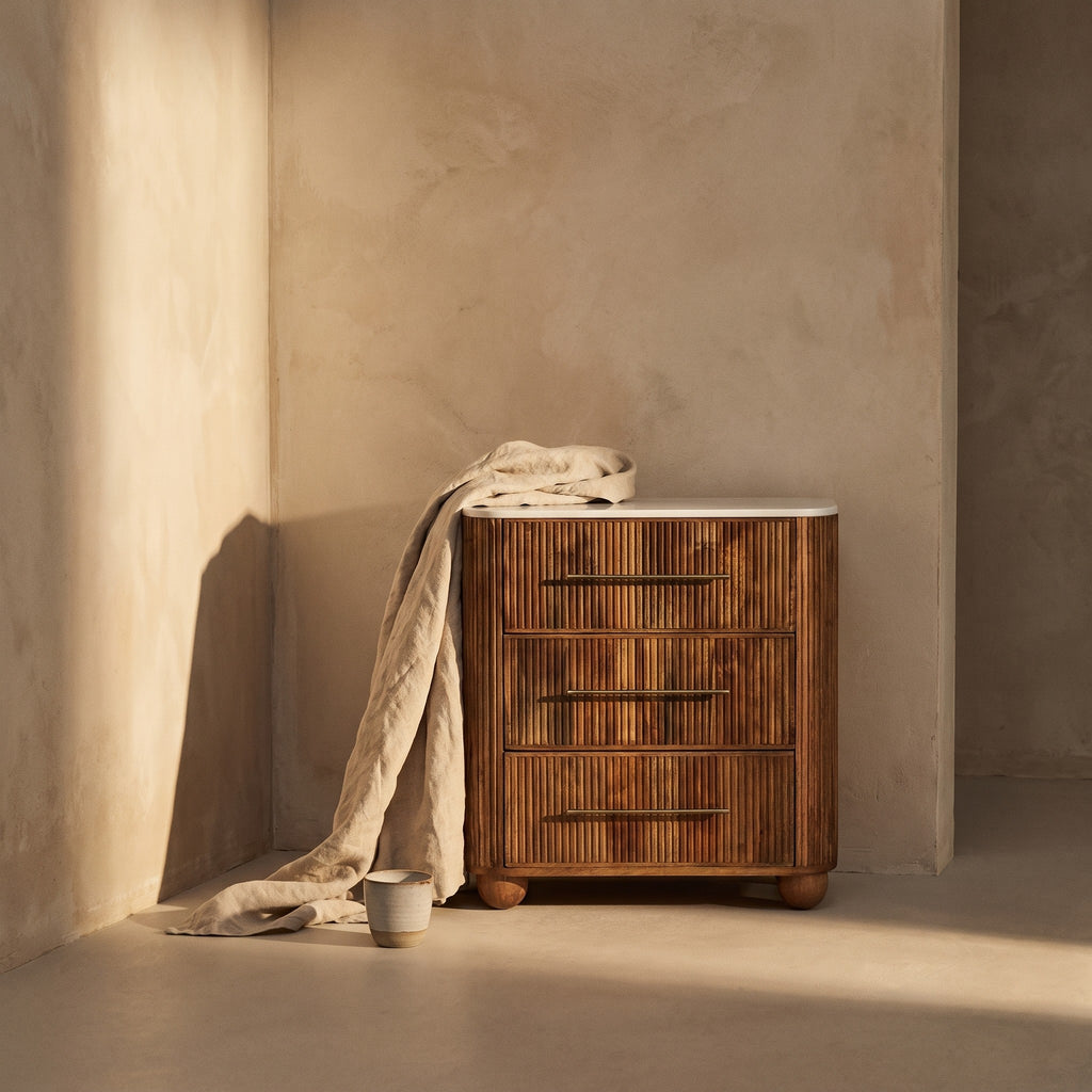 Ulrika Marble Chest of Drawers