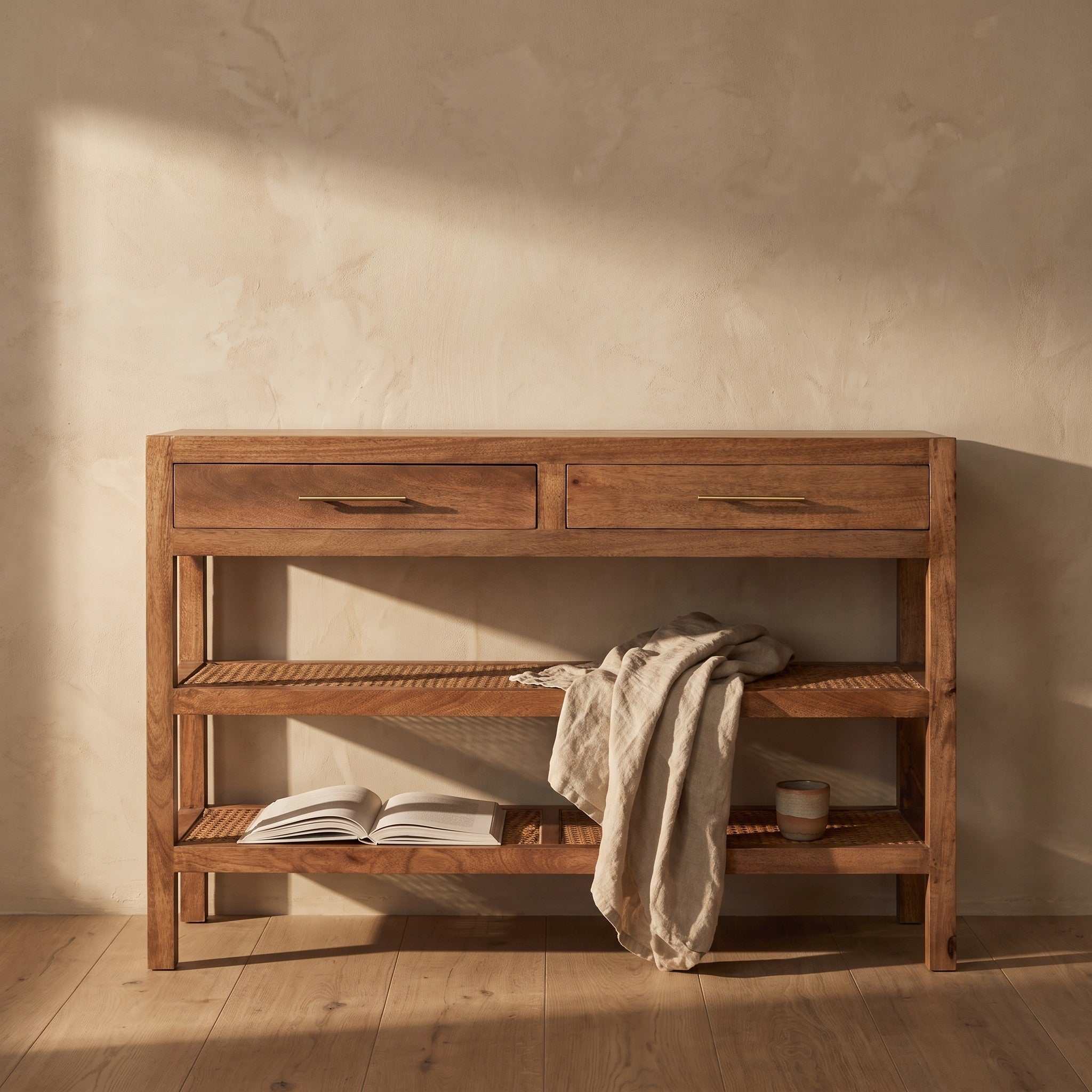 Kolgrim Rattan Console Table