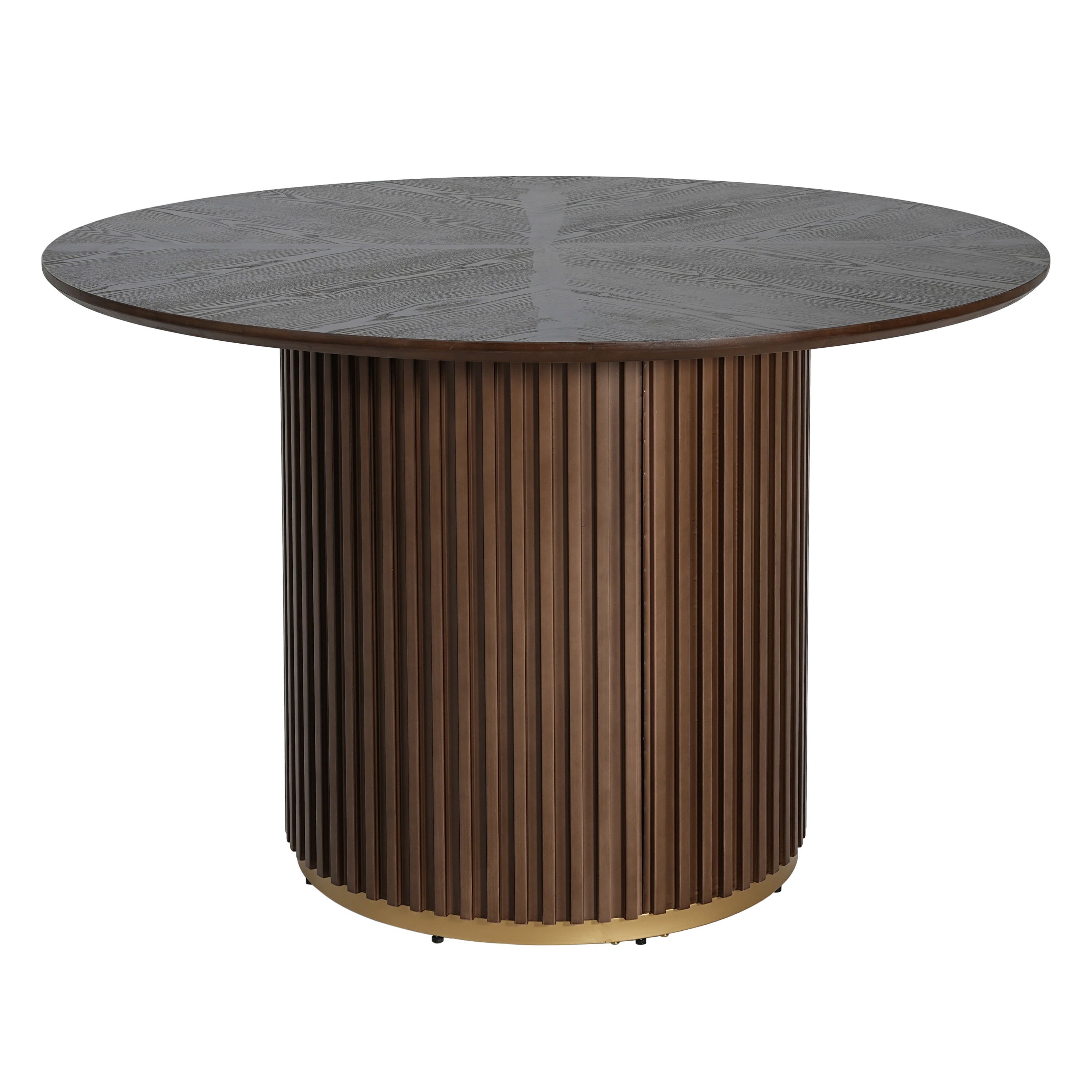Ejnar Round Walnut Dining Table