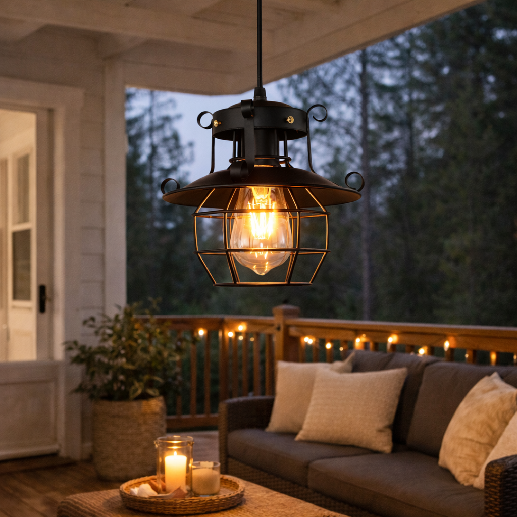 Plafonnier Industriel de Style Loft avec Influence Classique