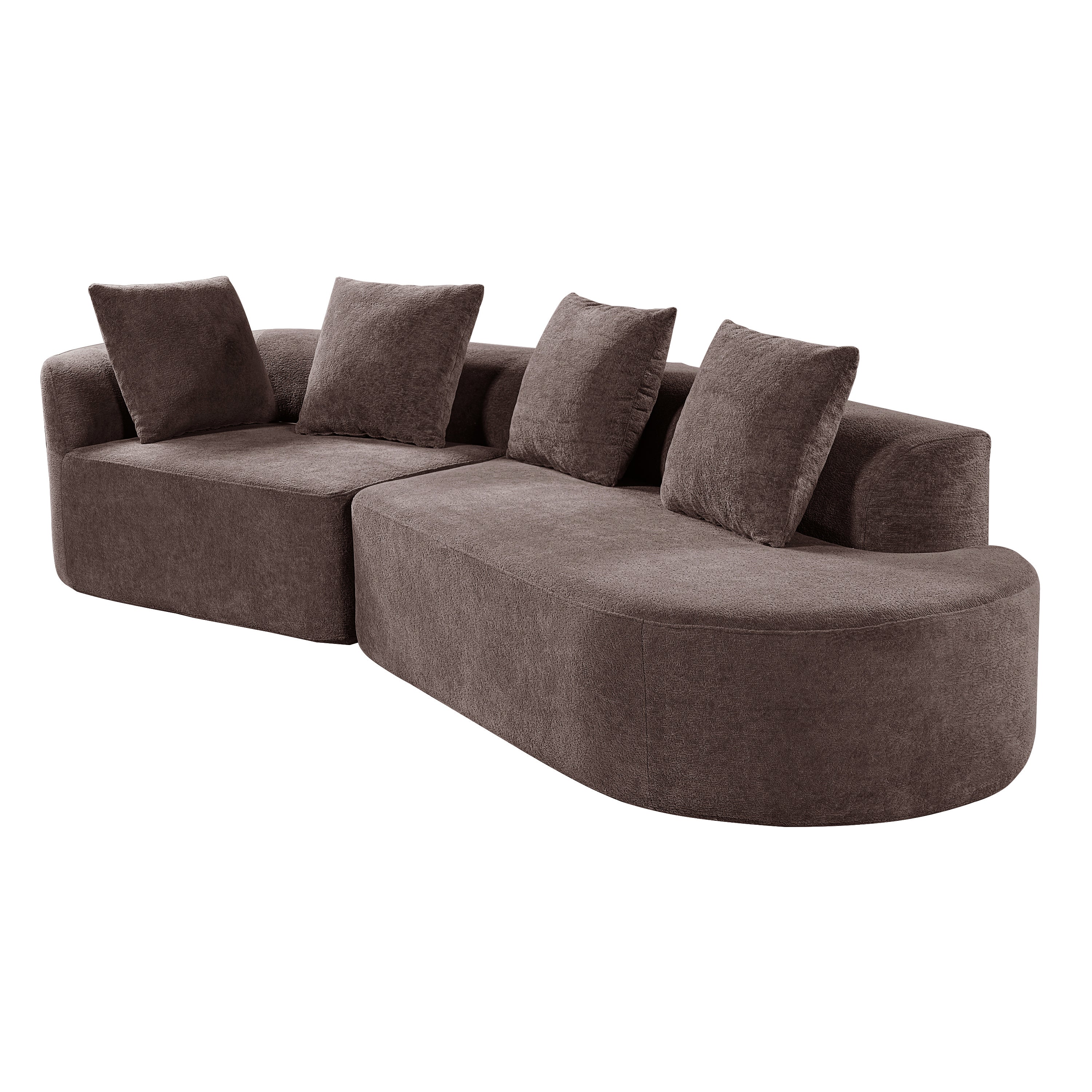 Vigga 2-Piece Curved Sectional Sofa