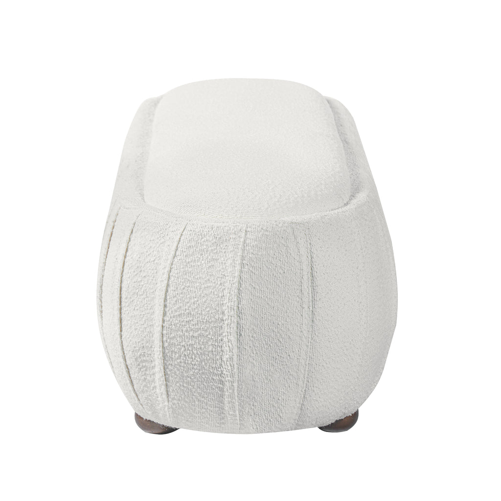 Arvid Oval Boucle Ottoman