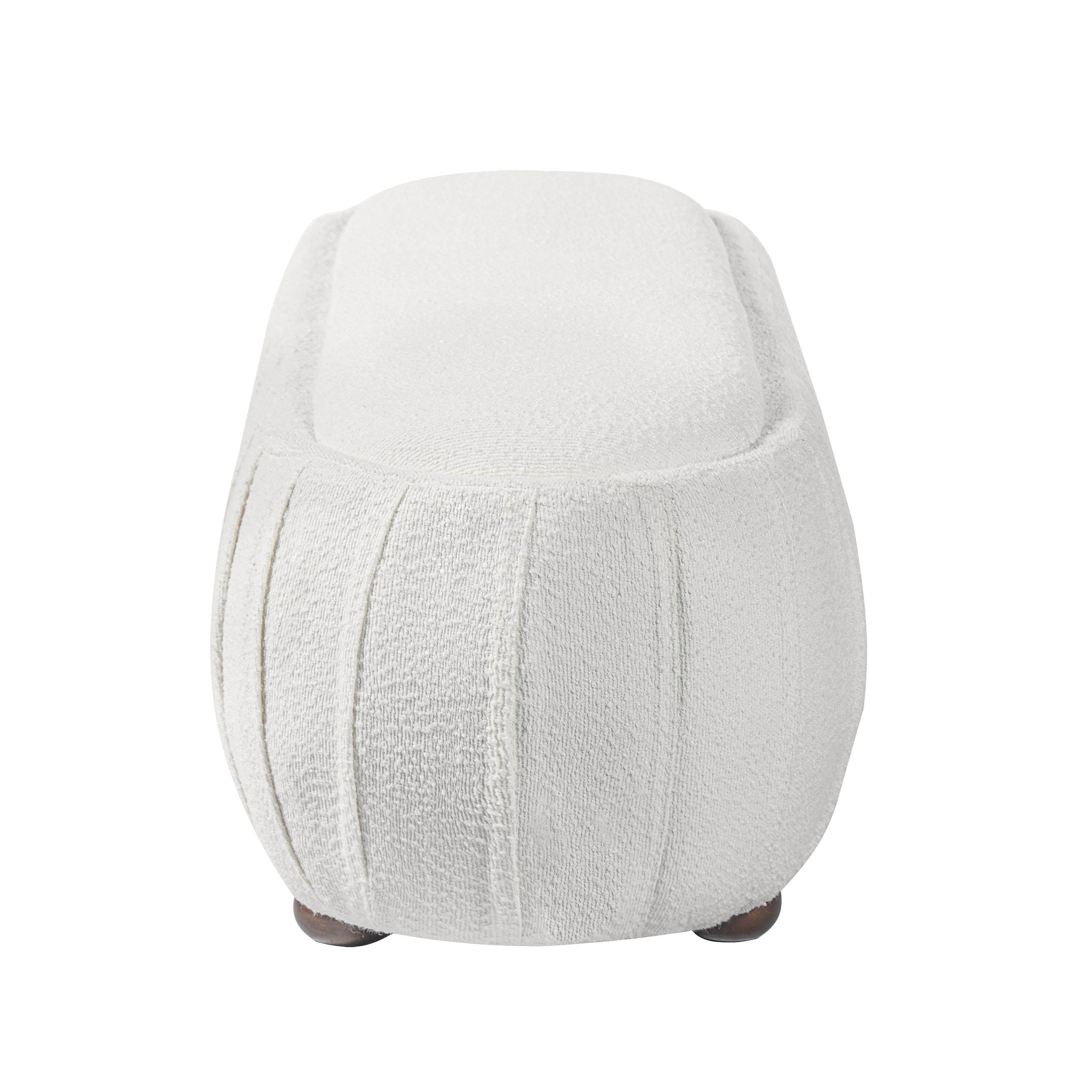 Arvid Oval Boucle Ottoman
