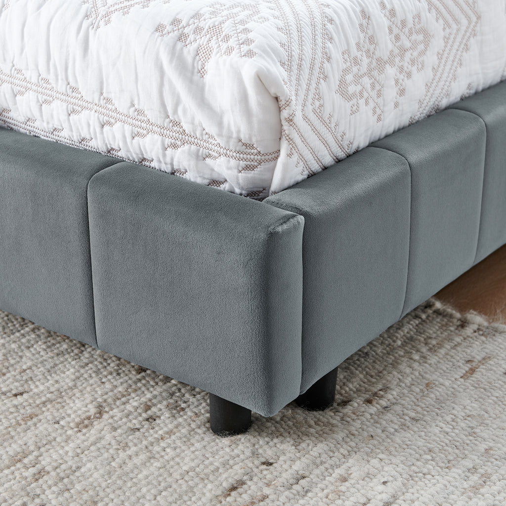 Gerd Velvet Full Bed Frame