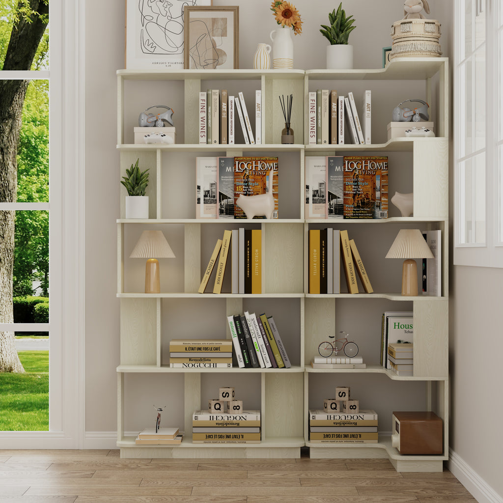 Ingolf Corner Oak Bookshelf