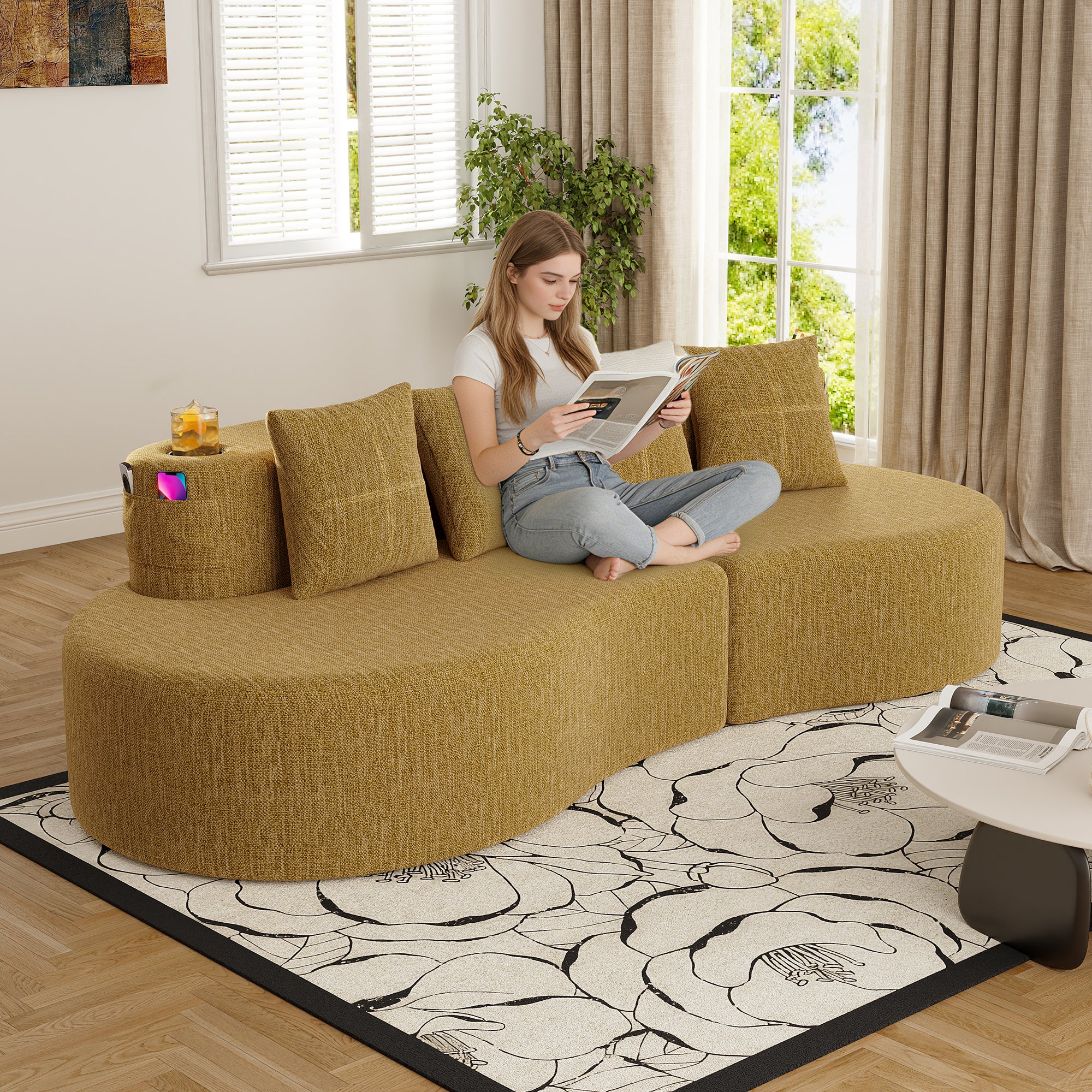 Aksel Curved Sofa