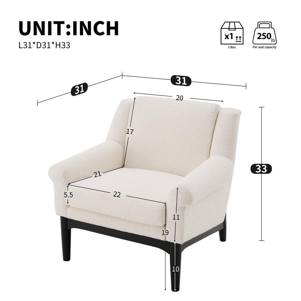 Eir Boucle Accent Chair
