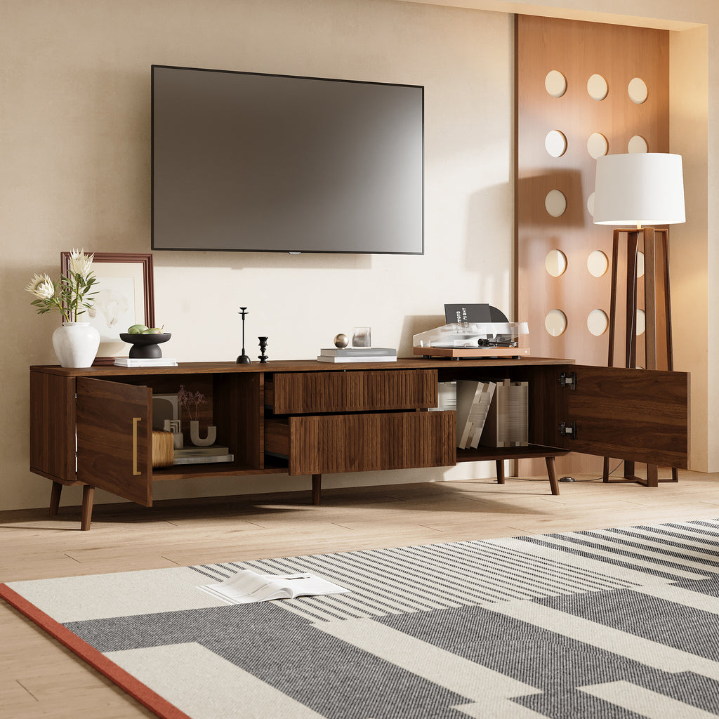 Selma Storage Solid Wood TV Stand