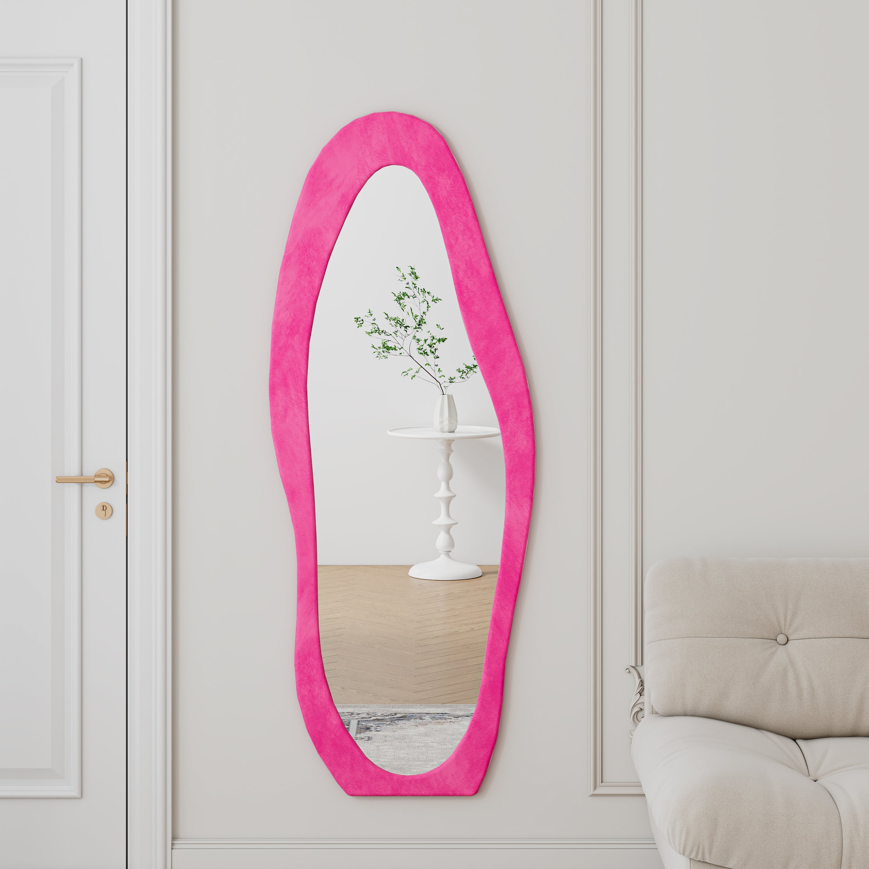 Silje Wave Floor Mirror