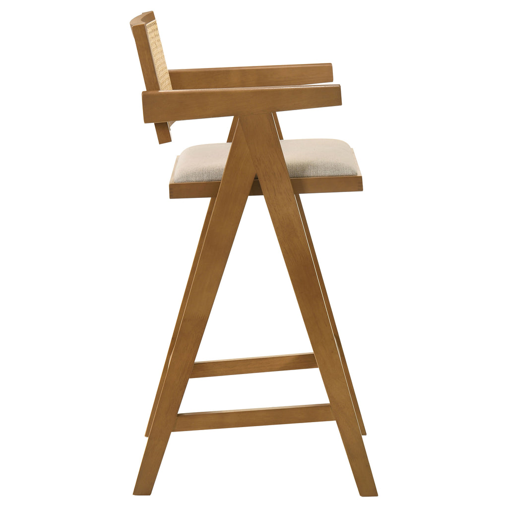 Vemund Walnut Bar Stool (Set of 2)