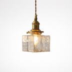 Retro Glazen Hanglamp Met Moderne Vorm