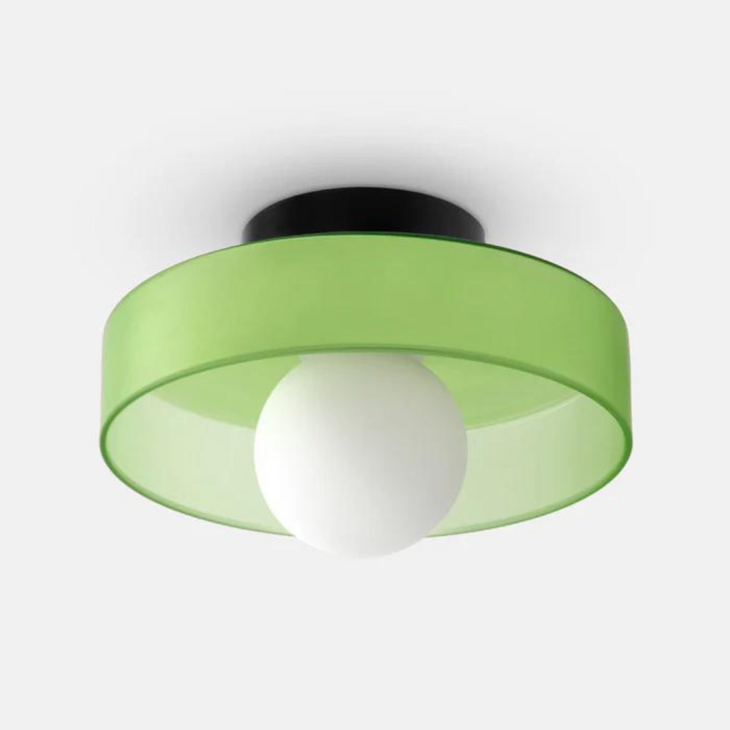 SkyLumi | Rund glasloftlampe med elegant funktionalitet